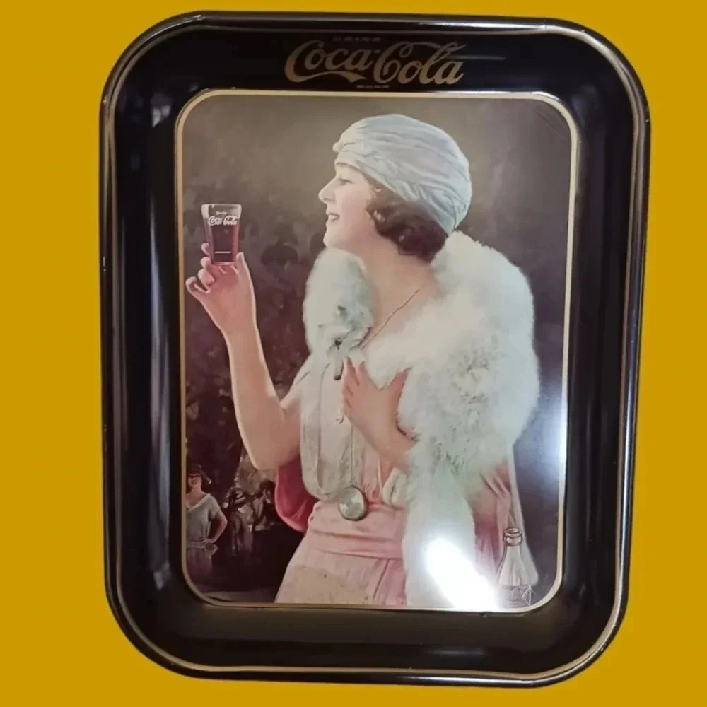 Coca cola advertising lot of 4 metal trays